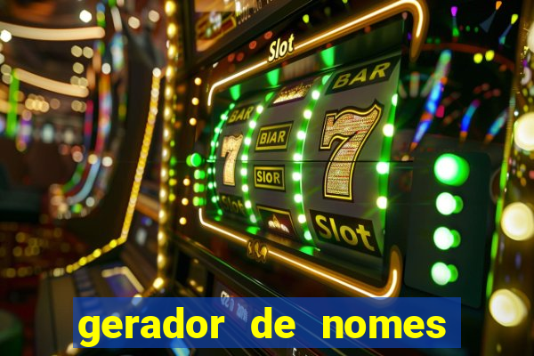 gerador de nomes para jogos